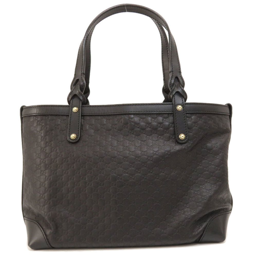 Gucci Micro GG Tote Bag Leather Black